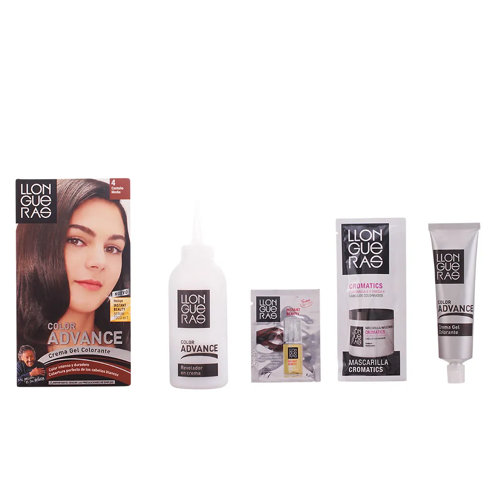 Llongueras Color Advance Colore per Capelli 4 Castano Medio