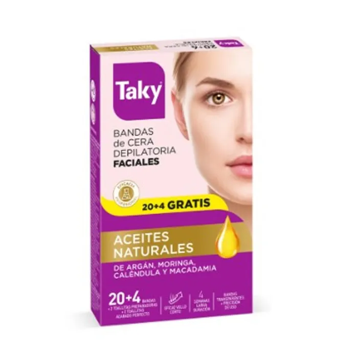 Wax Bands Facial Depilatory 24 Unités