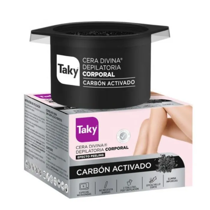 Taky Divine Body Cera Depilatoria con Carbone Attivo 300g