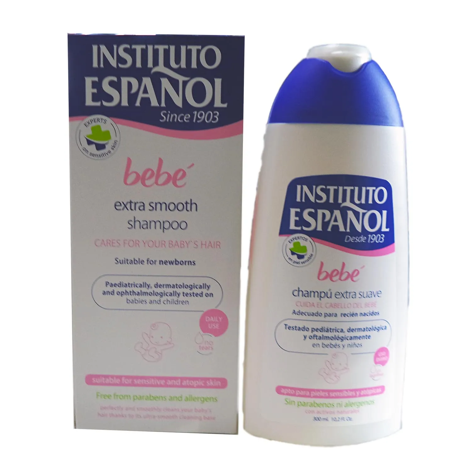 Instituto Español Baby Shampoo Extra Delicato per Neonati Pelle Sensibile Senza Allergeni 300ml
