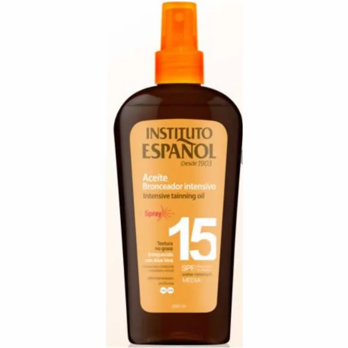 Instituto Español Olio abbronzante intensivo SPF 15 Spray 250ml