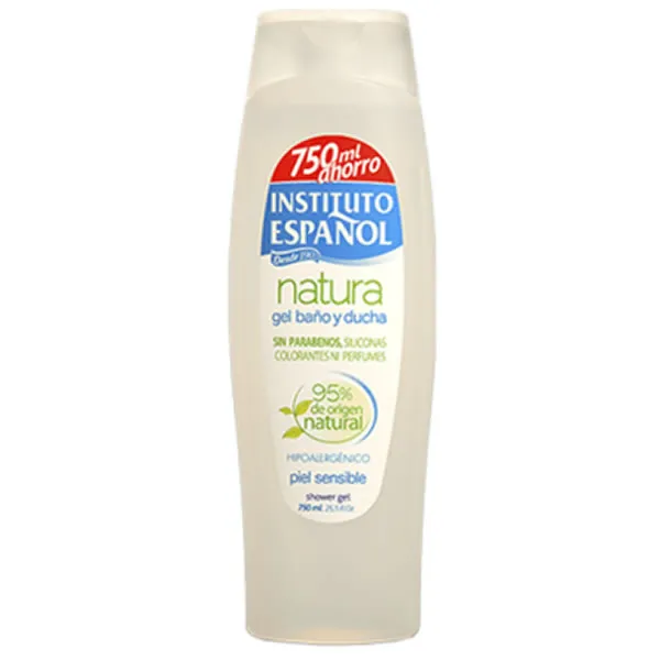 Gel doccia Instituto Español Natura Pelle sensibile 750 ml