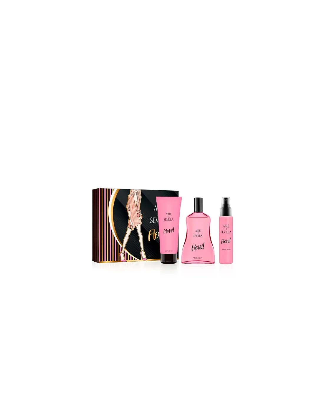 Aire De Sevilla Flow Edt Spray 150ml Set