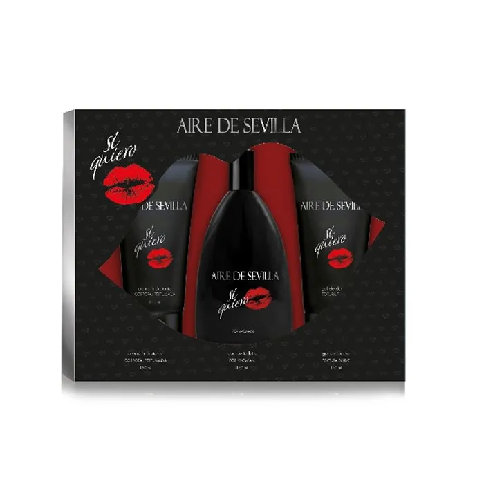 Aire de Sevilla Si Quiero Eau De Toilette Spray 150ml Set 3 Pezzi