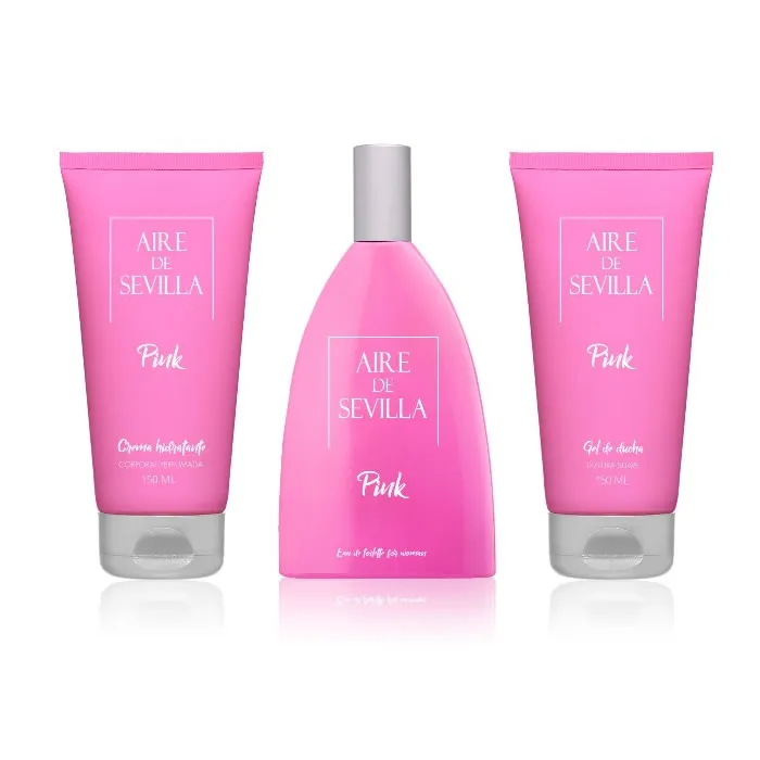 Aire de Sevilla Pink Eau de Toilette Spray 150 ml Set di 3 pezzi