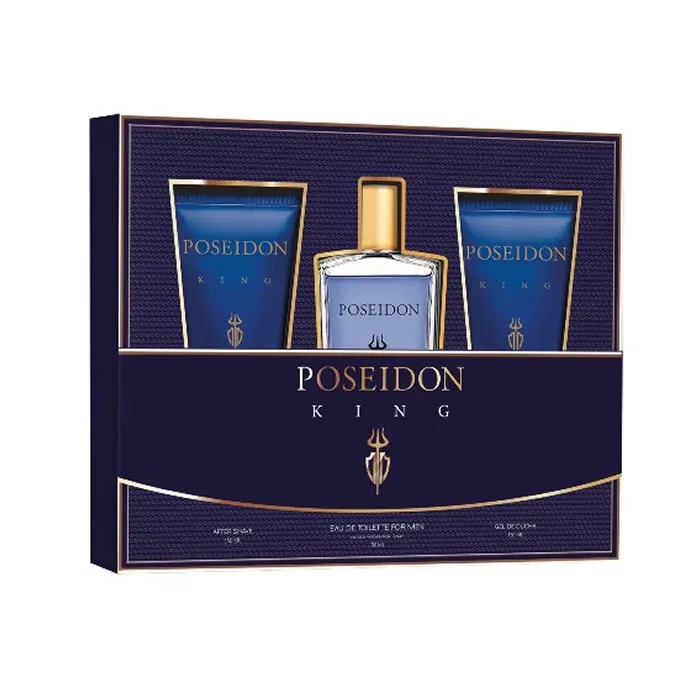 Aire De Sevilla Poseidon King Men Eau De Toilette Spray 150ml Set di 3 pezzi