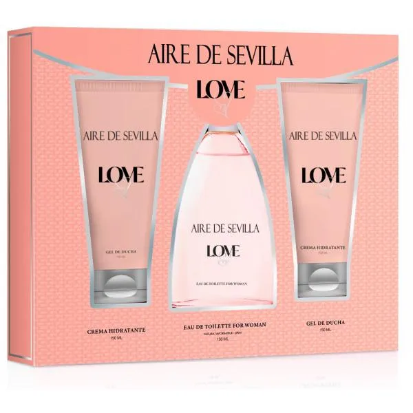 Instituto Español Aire De Sevilla Love Edt Spray 150ml Set 3pz