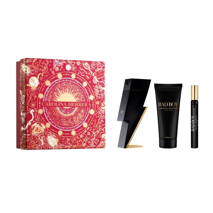 Carolina Herrera Bad Boy Eau De Toilette Spray 100ml Set 3 Pezzi 2023