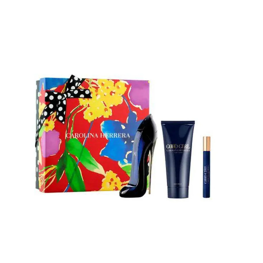 Set regalo Carolina Herrera Good Girl: Eau de Parfum 80ml, Lozione per il corpo 100ml, Eau de Parfum 10ml