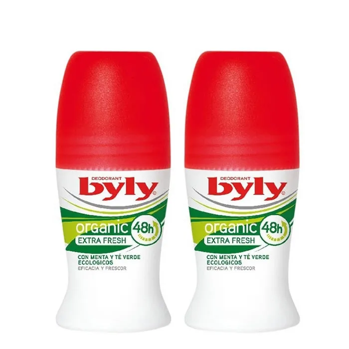 Byly Organic Extra Fresh Roll On Deodorante 2x50ml