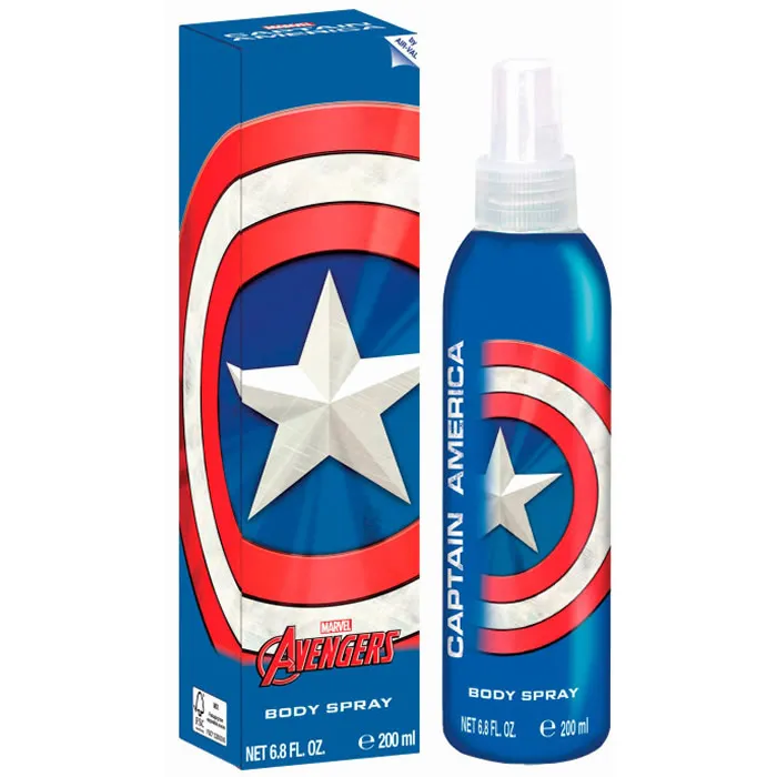 Spray corpo Marvel Avengers Captain America 200 ml