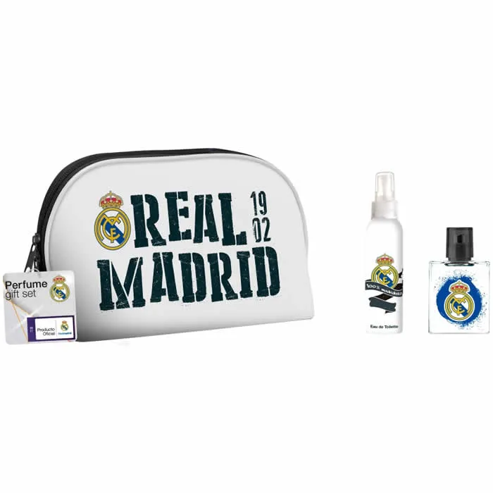 Real Madrid Eau De Toilette Spray 50 ml Set 3 Pezzi
