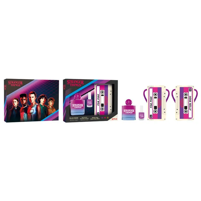 Stranger Things Eau De Toilette Spray 100ml Set 3 pezzi
