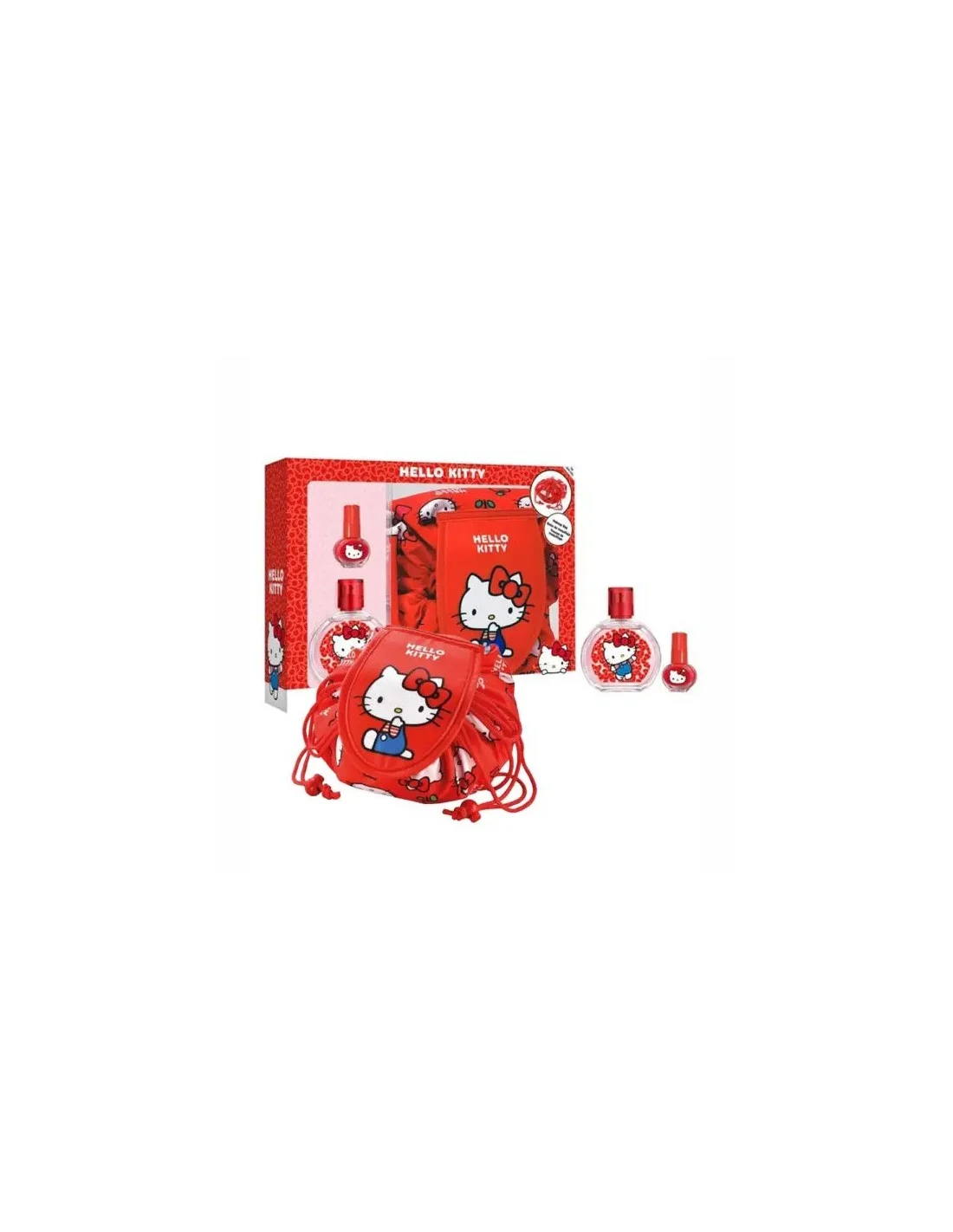 Cartoon Est Hello Kity Edt 50ml Bolsa Maquillaje Esmalte U As