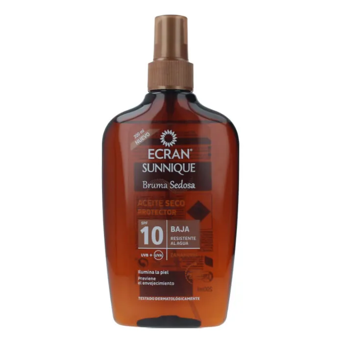 Ecran Sunnique Silky Mist Olio Secco Protettivo Spf10 200ml