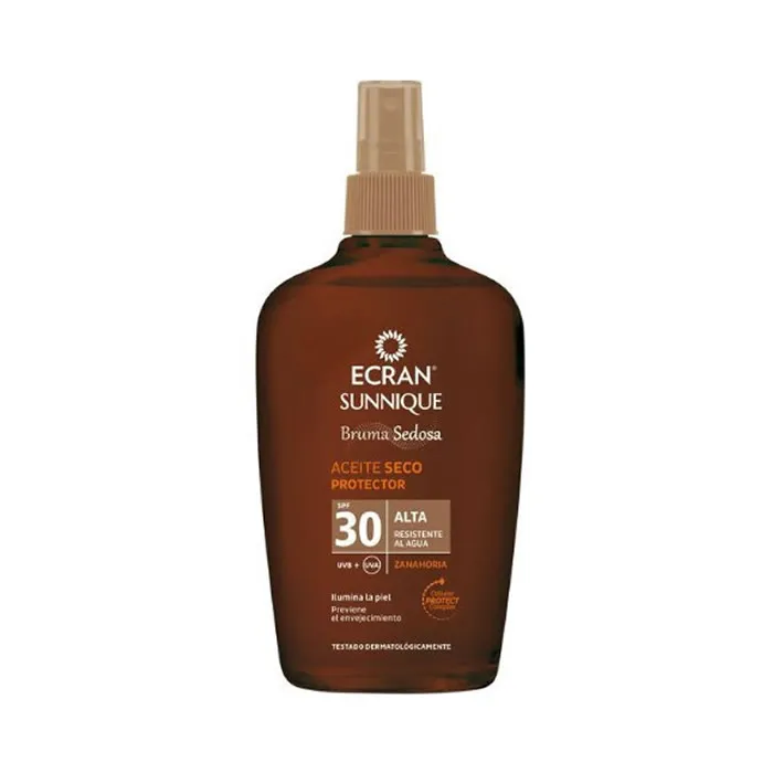 Ecran Sunnique Silky Mist Olio secco protettivo Spf30 100ml
