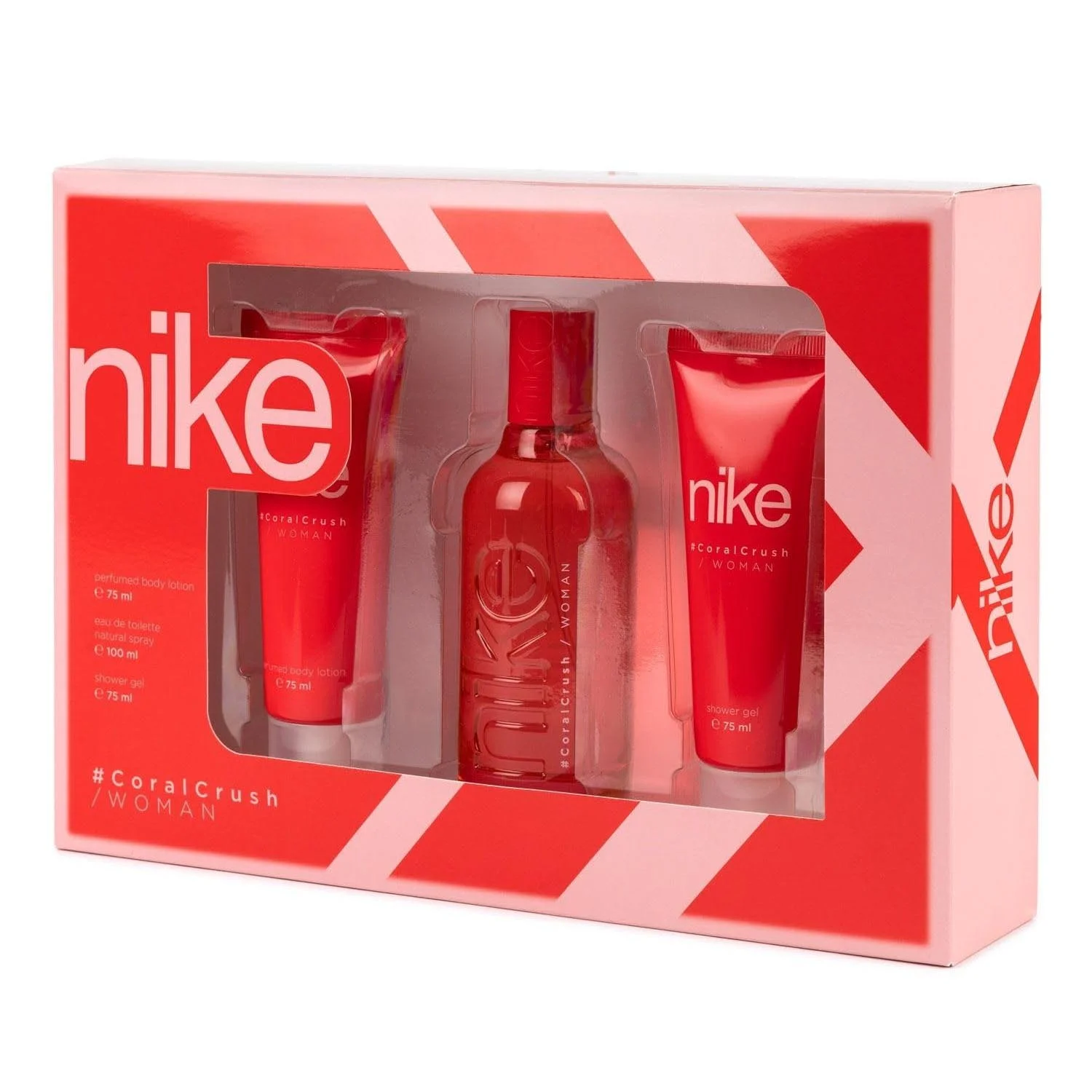 Nike Women Coral Crush Eau De Toilette 1un Spray Lozione corpo profumata 75ml Gel da bagno 75ml