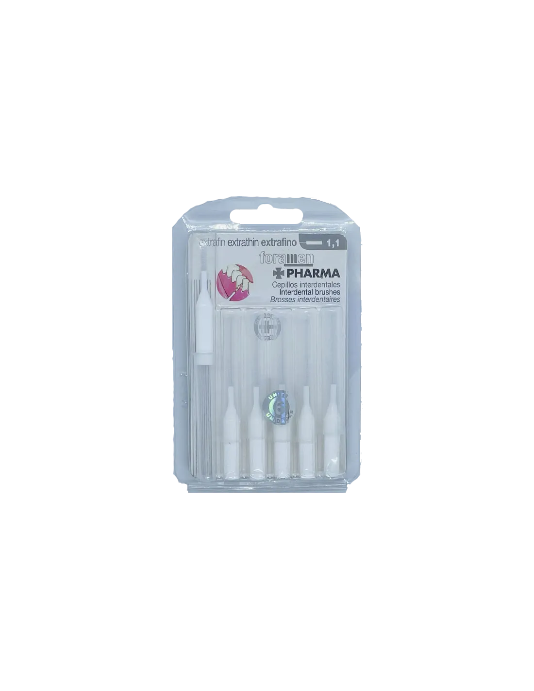 Foramen Cepillo Interdental Extrafino 1,1 6uds Foramen Cepillo Interdental Extrafino 1,1 6uds