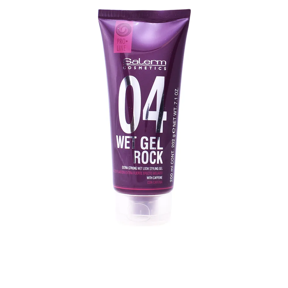 Salerm Cosmetics Wet Gel Rock Gel modellante effetto bagnato extra forte 200 ml