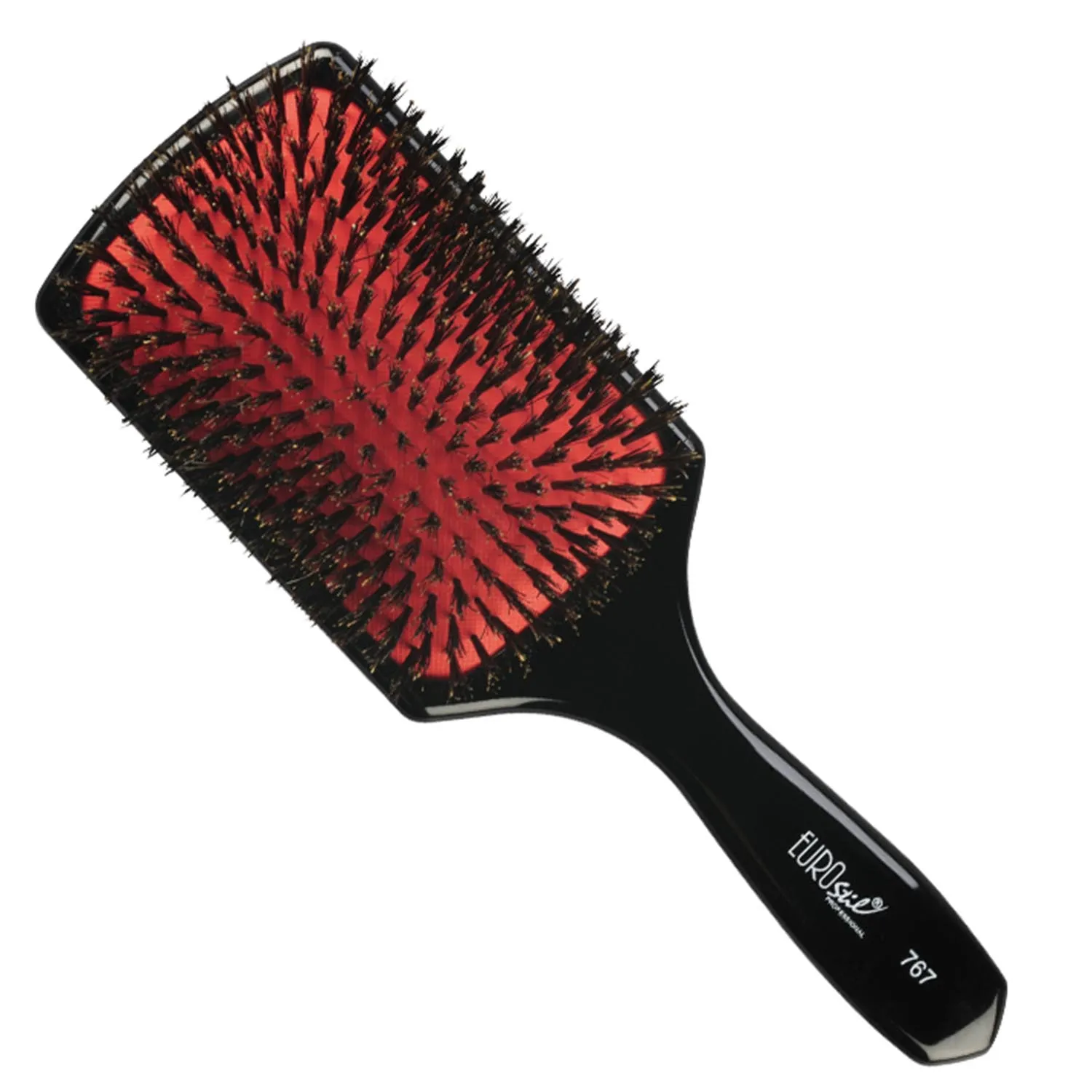 Eurostil Spazzola rettangolare grande con soffietto in gomma e setole 1 pz