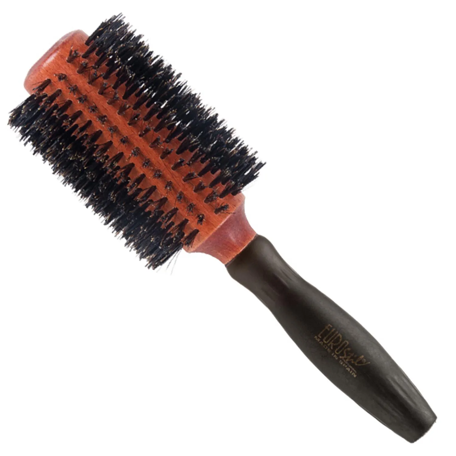 Spazzola circolare Eurostil, mix di setole di cinghiale, manico in gomma, 38 mm, 1 pz.