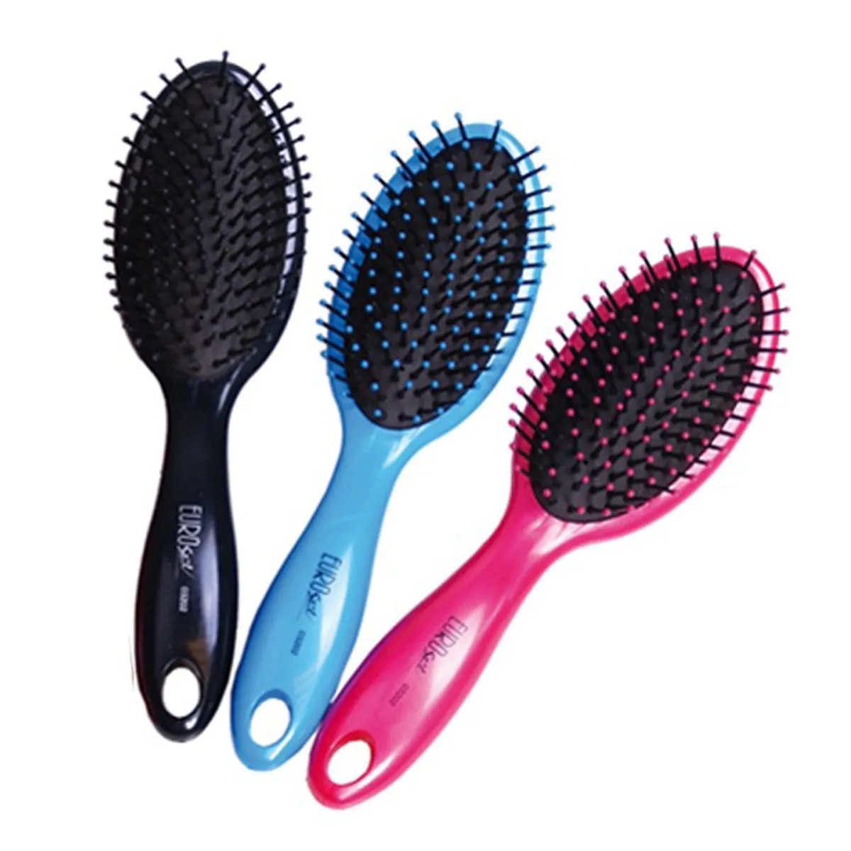 Spazzola rotonda per pneumatici Eurostil in plastica, colori assortiti, 1 pezzo