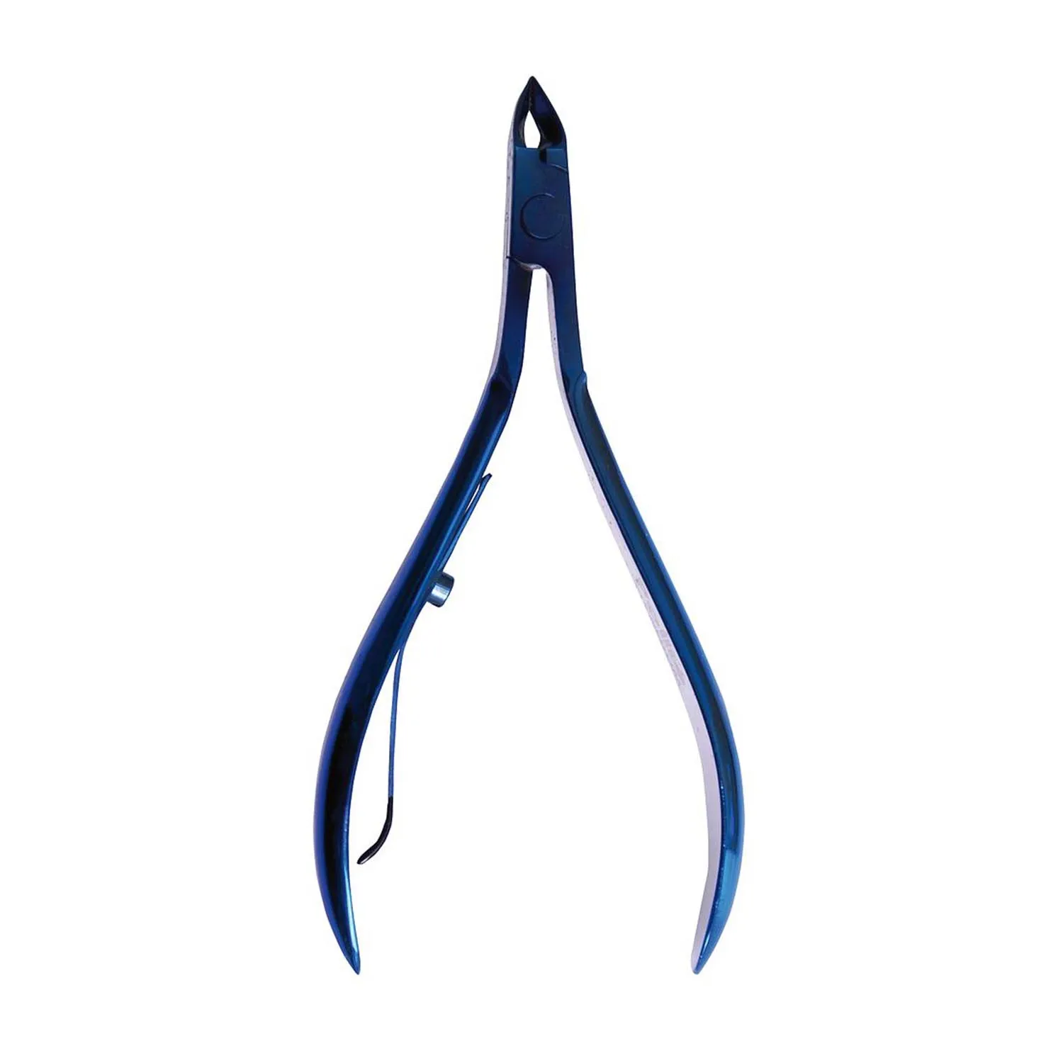 Pinza tagliacuticole Eurostil 10 cm colore blu titanio 1 pz
