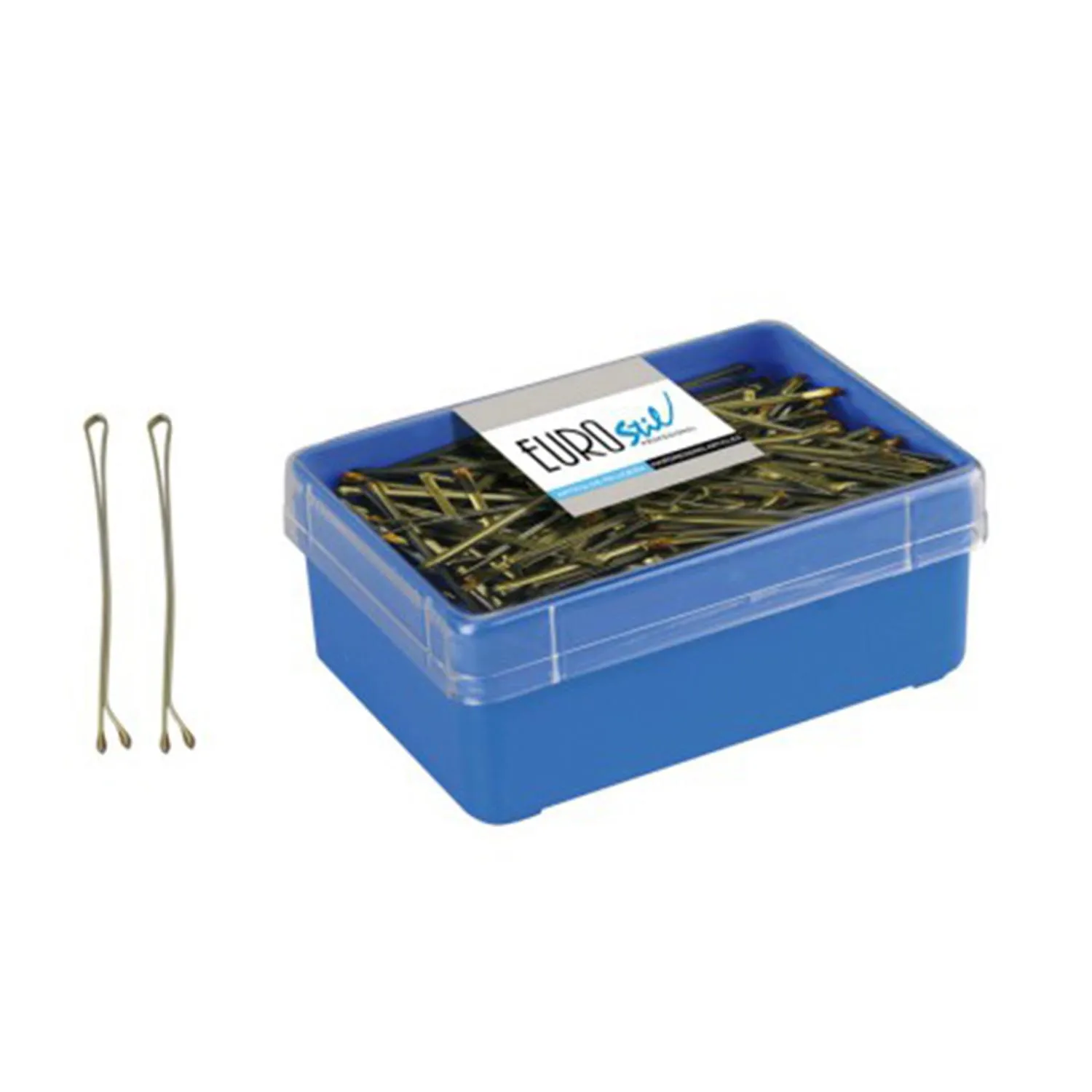 Eurostil Hair Miniclips Box Bronzo 25 mm 700 unità