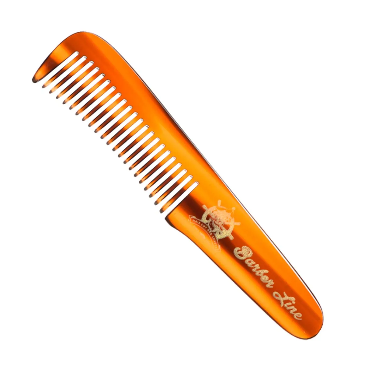 Pettine a conchiglia Eurostil con manico lungo 11 cm per barba e baffi, 1 pezzo