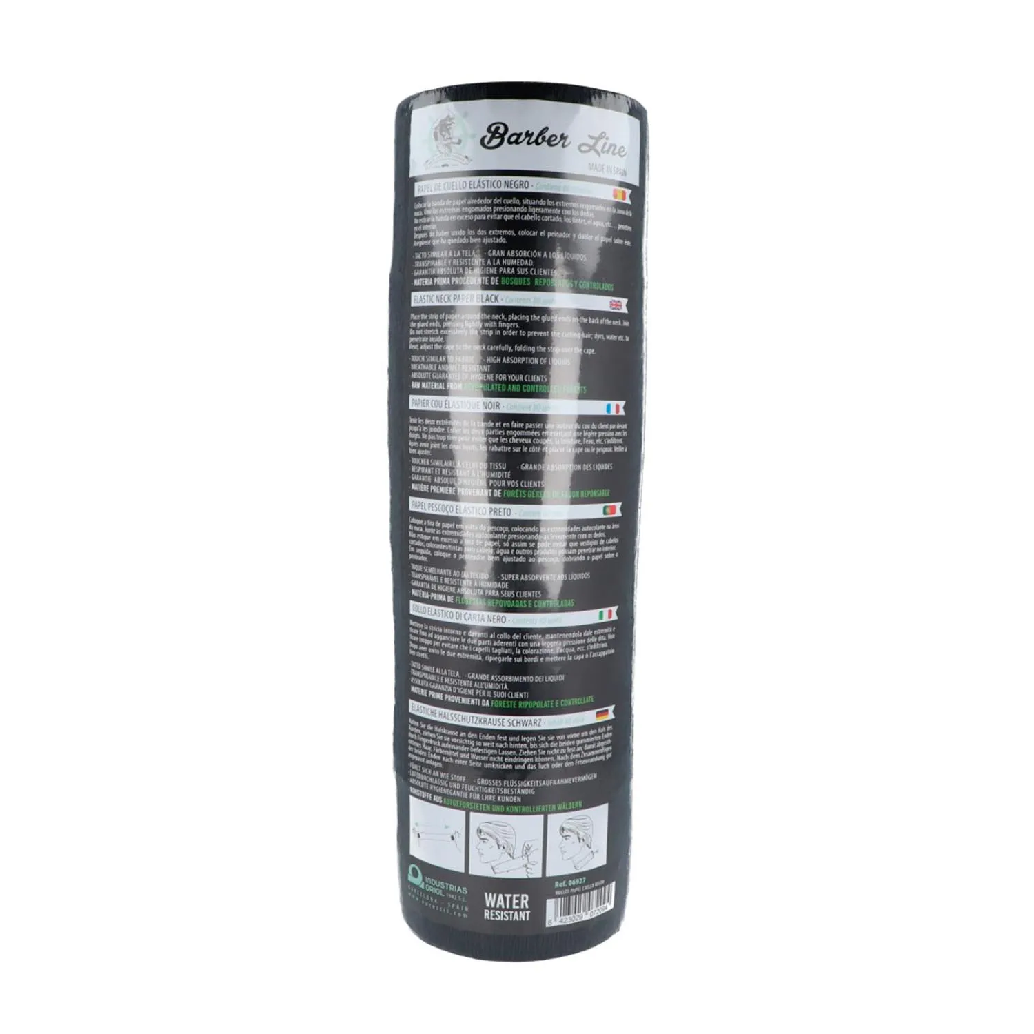 Eurostil Hair Paper Neck Nero 80 Servizi Confezione da 5