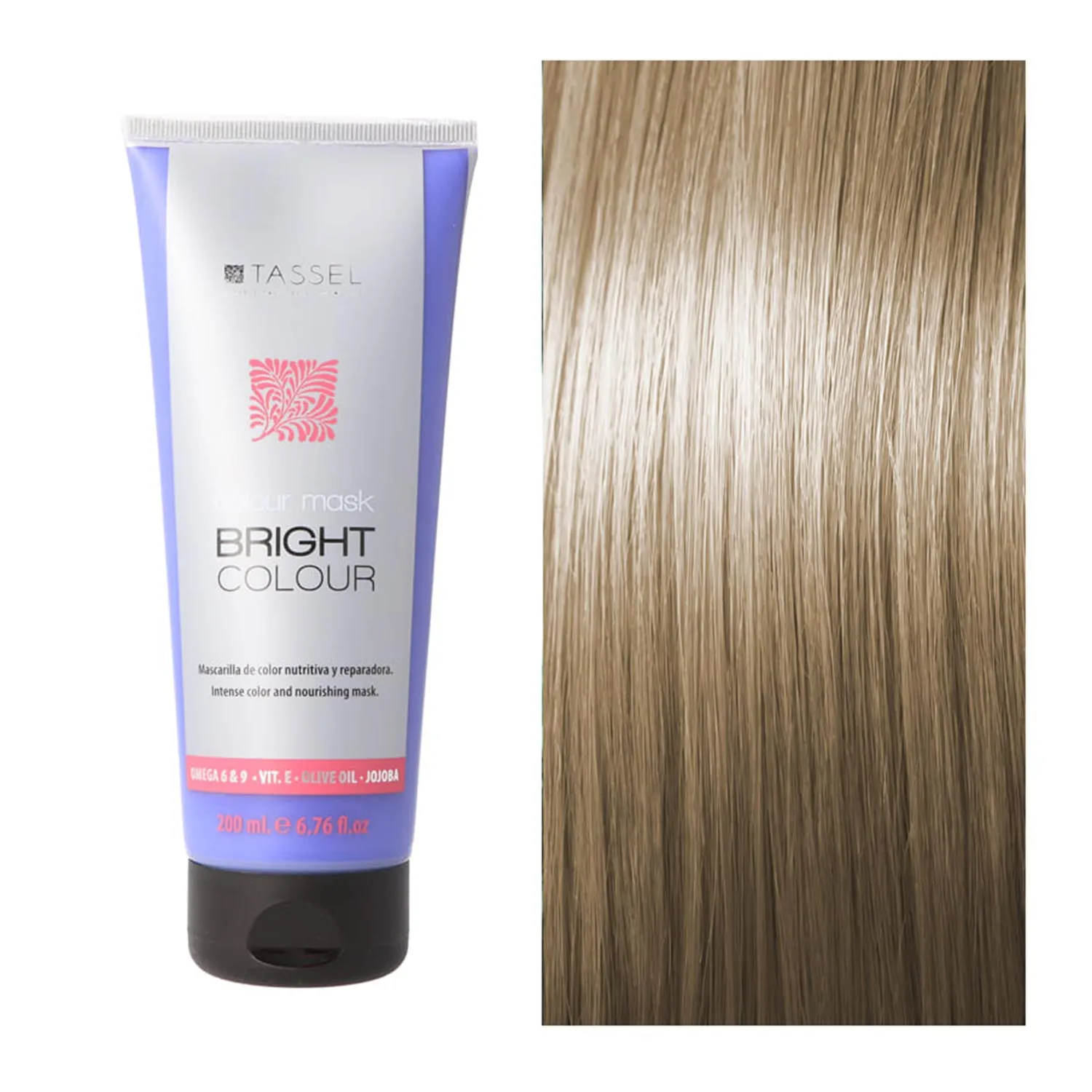 Eurostil Bright Colour Maschera per capelli biondo perla 1 unità