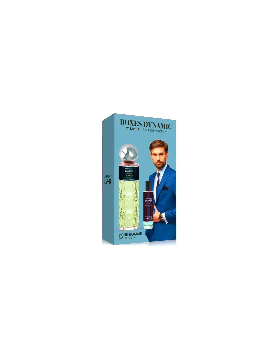 Set Saphir Boxes Dynamic Edp Spray 200ml 30ml
