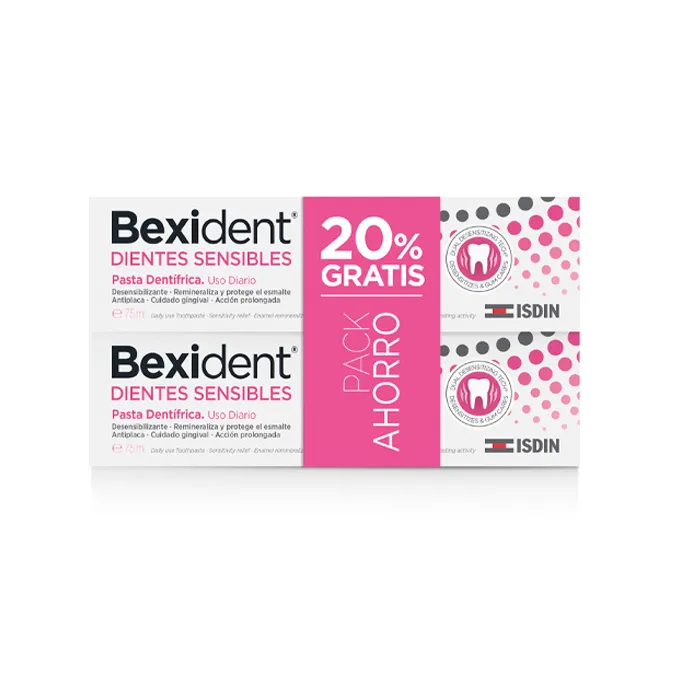 Isdin Duo Bexident Teeth Sensi Paste 2X75ml Isdin Duo Bexident Teeth Sensi Paste 2X75ml
