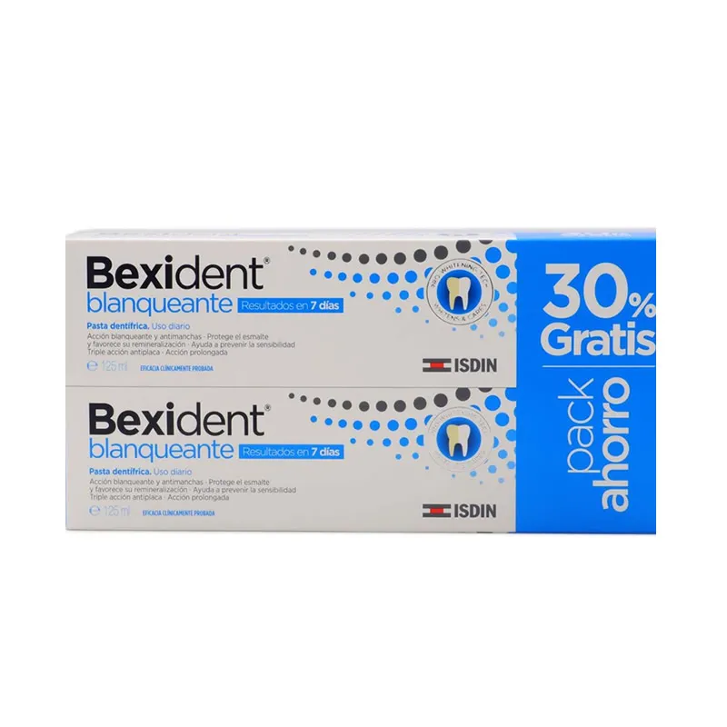 Isdin Pack Bexident Whitening Paste 2x125ml Isdin Pack Bexident Whitening Paste 2x125ml