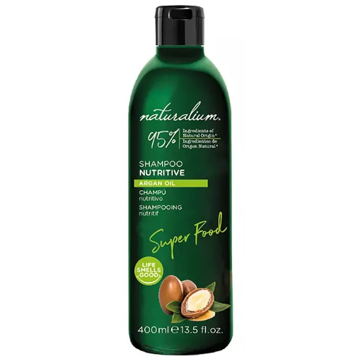 Shampoo nutriente all’olio di argan Naturalium Super Food 400 ml