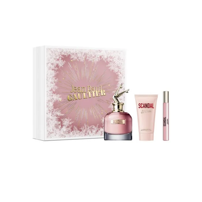 Jean Paul Gaultier Scandal Eau de Parfum Spray 80ml Set di 3 pezzi Natale 2023