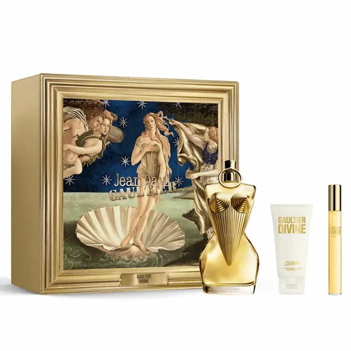 Jean Paul Gaultier Divine Eau de Parfum Spray 100ml Set di 3 Pezzi