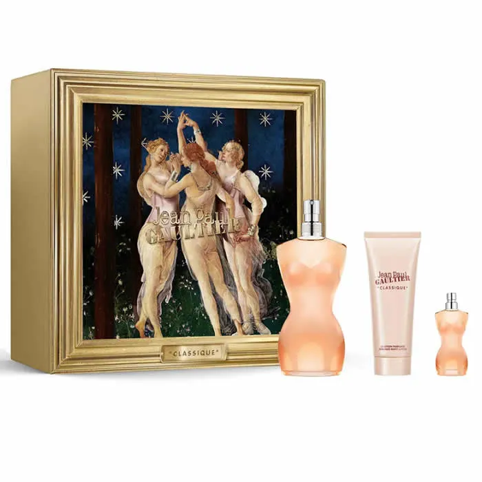 Jean Paul Gaultier Classique Eau de Toilette Spray 100 ml Set di 3 pezzi
