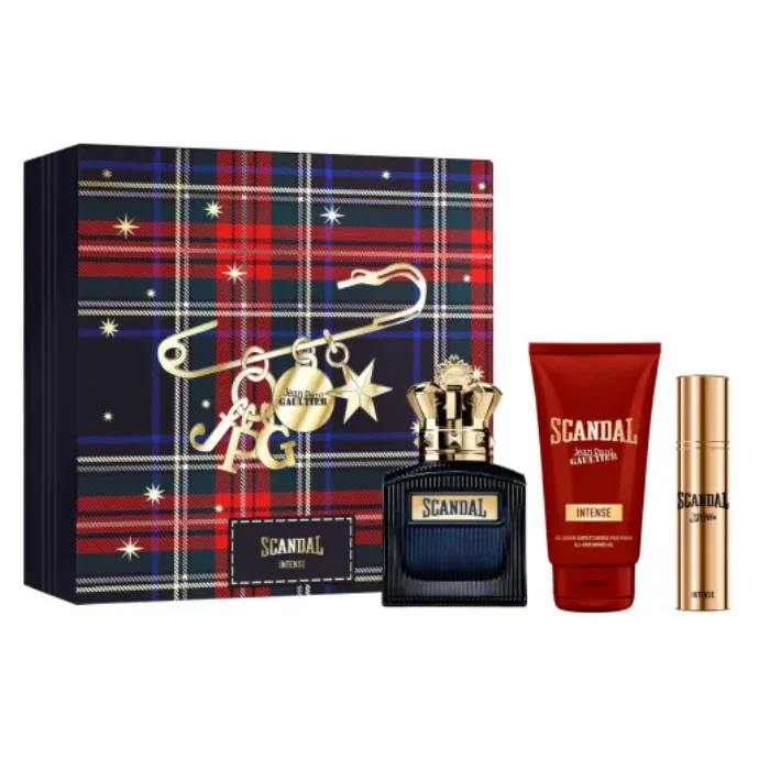 Jean Paul Gaultier Scandal Pour Homme Intense Eau de Parfum Spray 100ml Set da 3 Pezzi