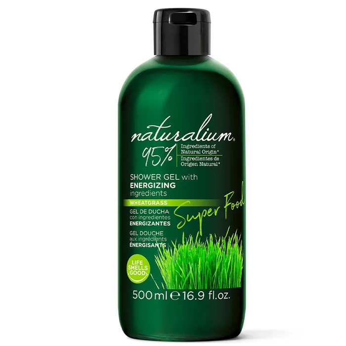 Naturalium Superfood Wheatgrass con gel doccia energizzante 500 ml