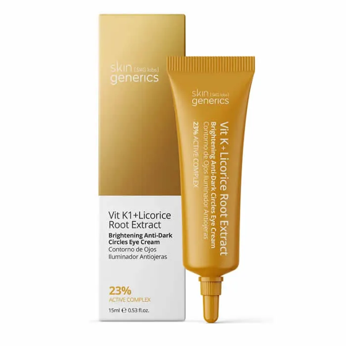 Skin Generics Vit K1 Crema contorno occhi anti-occhiaie con estratto di radice di liquirizia 15 ml