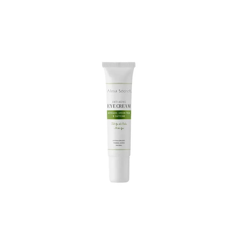 Crema contorno occhi anti-età Alma Secret con avocado, tè verde e caffeina 10 ml