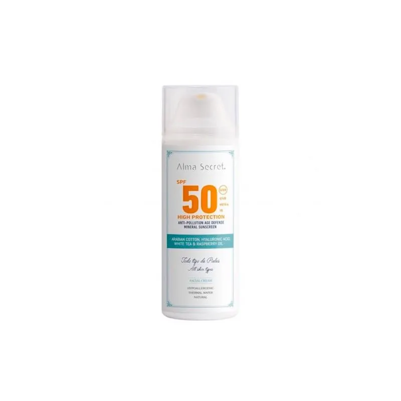 Alma Secret Crema Viso Alta Protezione Spf50 50 ml