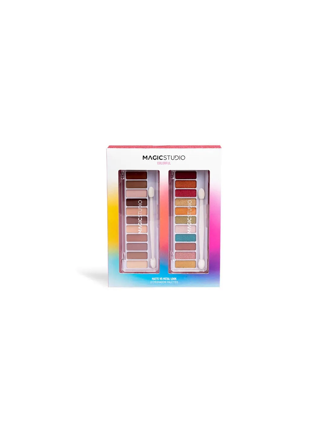 Magic Studio Powerful Cosmetics Magic Paleta Double Matte y Metal 24 Colores