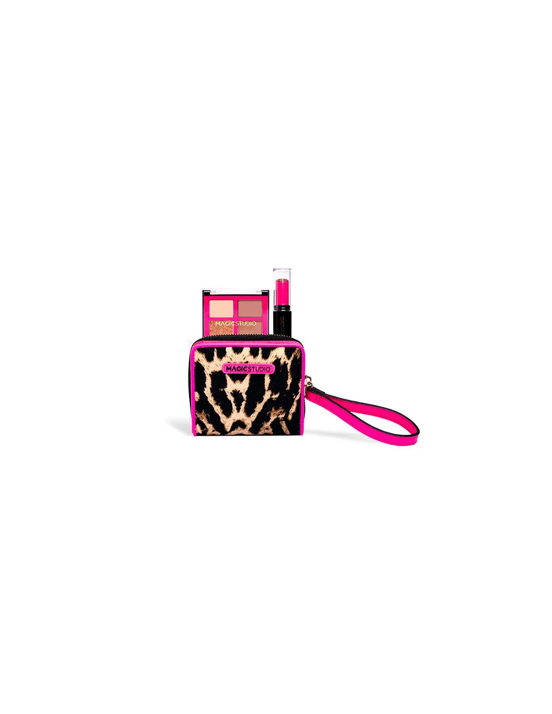 Magic Studio Powerful Cosmetics Magic Studio Pink Safari Wallet 4 Ombretti Rossetto