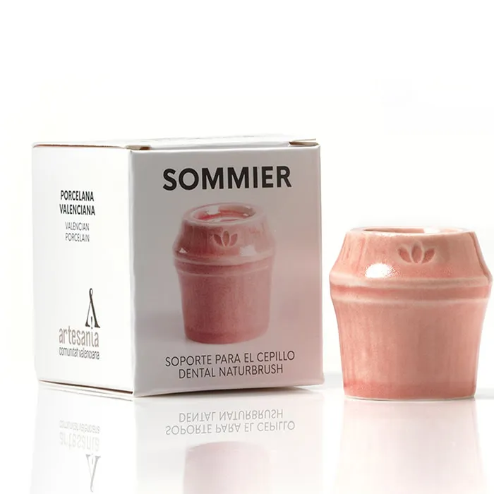 Portaspazzolino Sommier Natural Brush Rosso