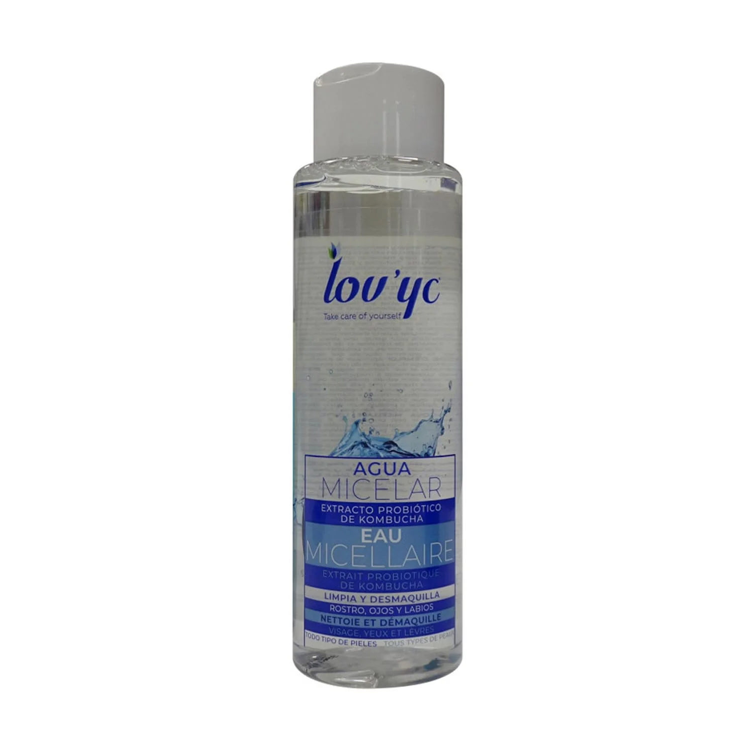 Lovyc Probiotic Kombucha Acqua Micellare per Viso, Occhi e Labbra 500ml