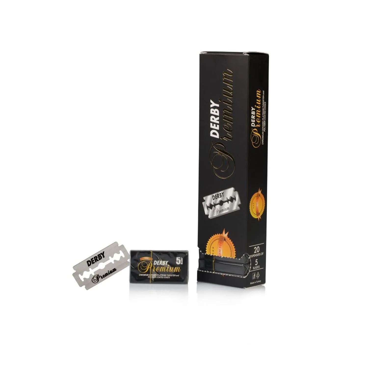 Derby Premium Cuchillas De Afeitar Acanaladas 1un