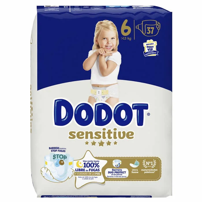 Dodot Sensitive Size 6 Diapers 13 kg 37 Units Dodot Sensitive Size 6 Diapers 13 kg 37 Units