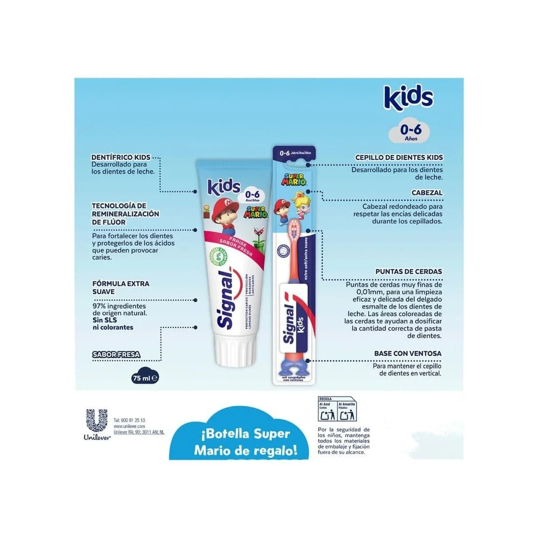Signal Kids Super Mario 2x 75ml Cep Bot Signal Kids Super Mario 2x 75ml Cep Bot